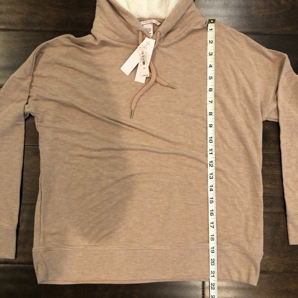 NEW Victoria's Secret Modal Terry Hoodie Beige Small - Picture 14 of 15